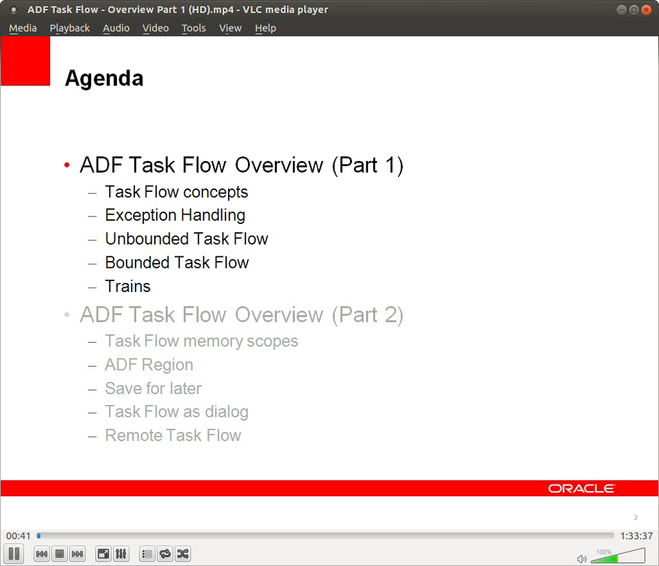 Oracle ADF Task Flow